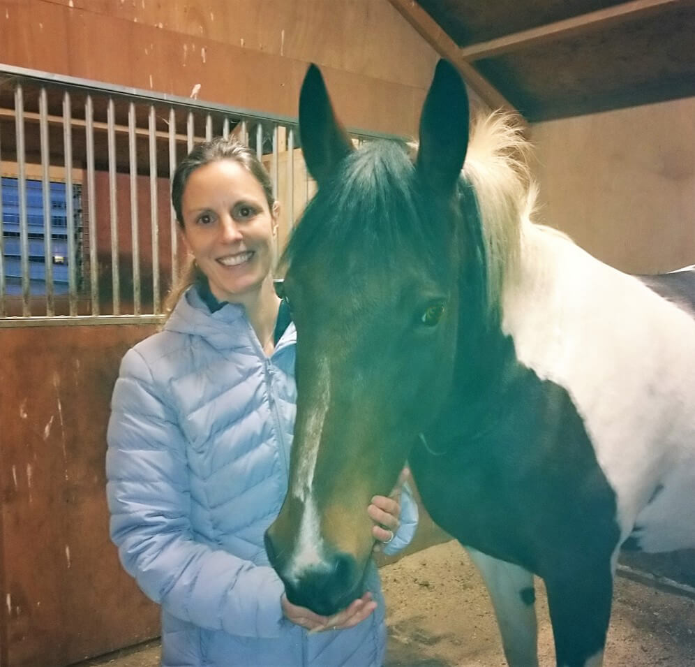 Dr Kirstie Pickles with Horse